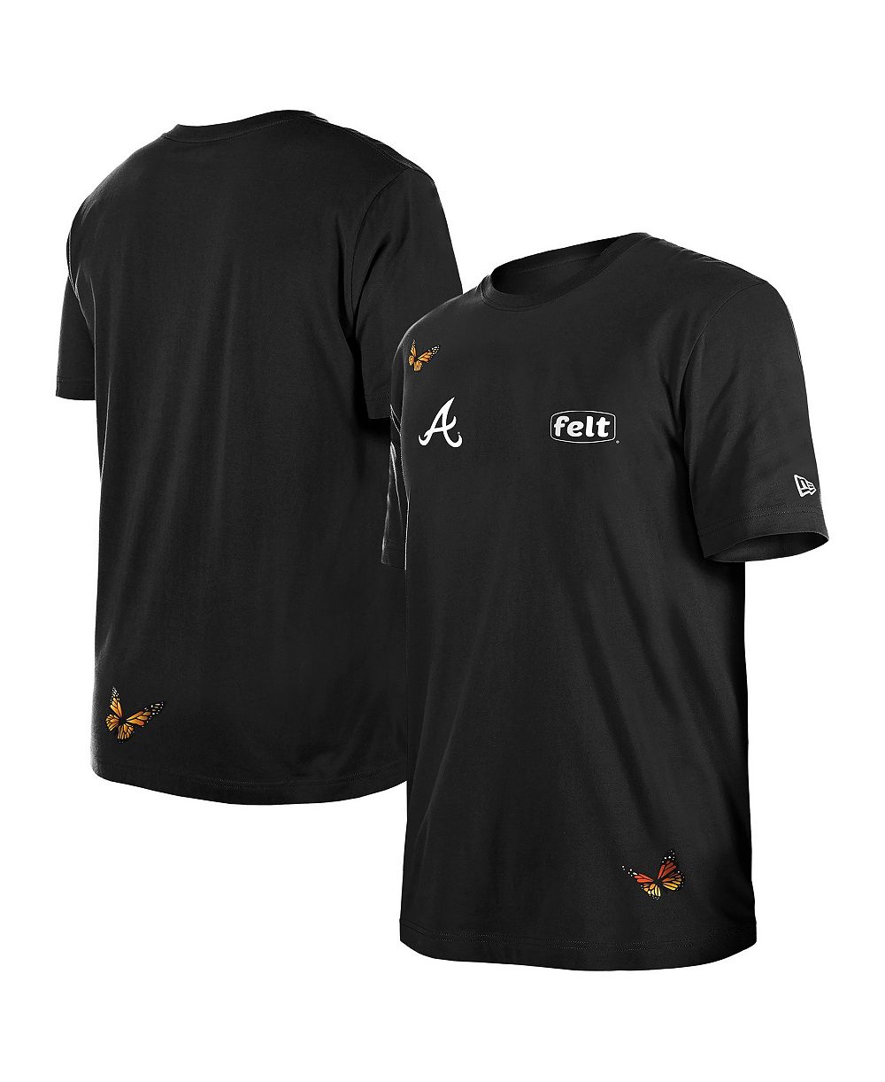 Мужская футболка New Era x Felt Atlanta Braves черная