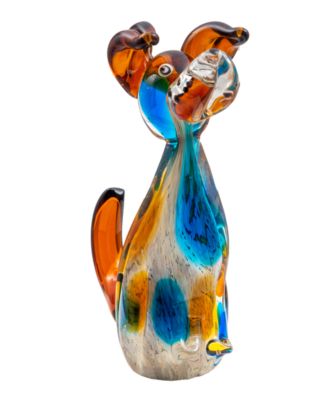 Стеклянная фигурка собаки Dale Tiffany 7.75" Maximo Art Glass