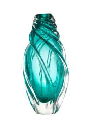 Dale Tiffany ваза из художественного стекла Aqua Swirl 12.75"