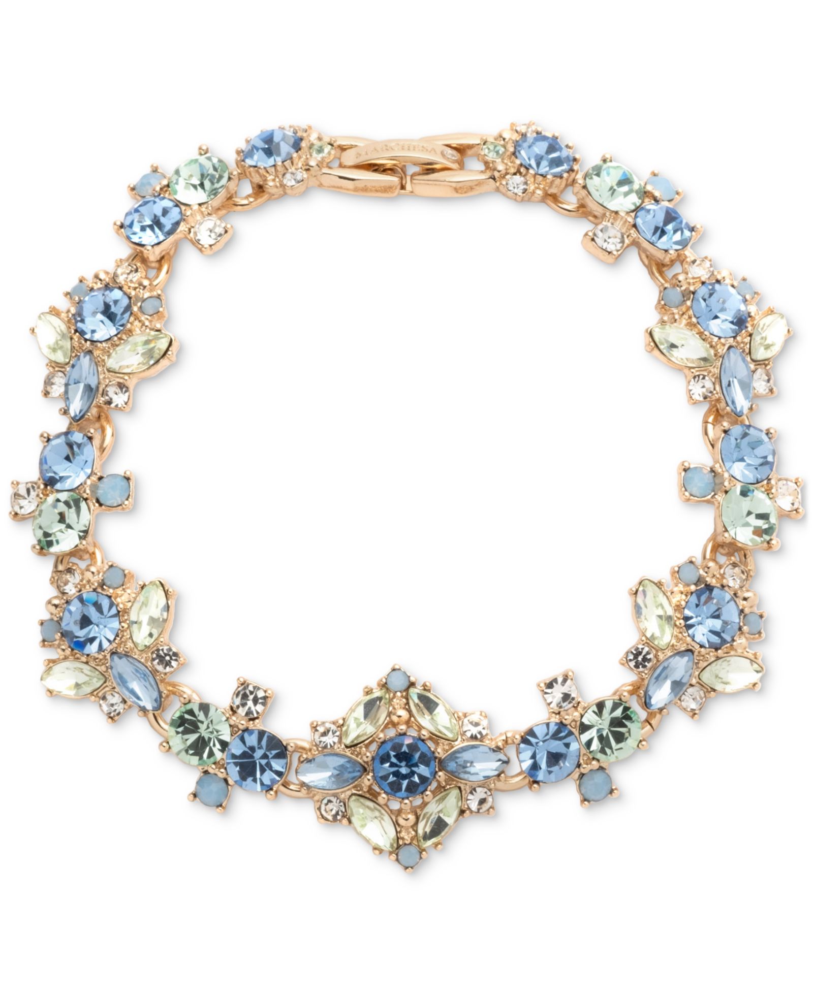 Браслет Marchesa Gold-Tone Multi-Stone Flex