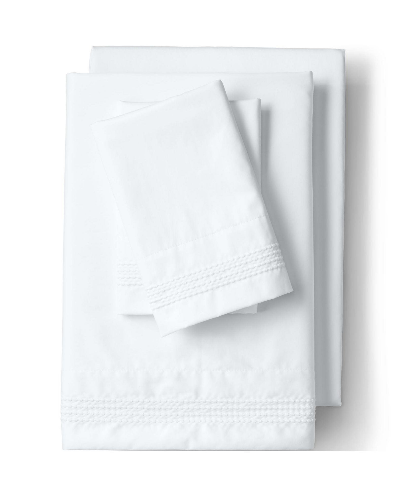 Lands' End 400 Thread Count Sateen Embroidered Sheets