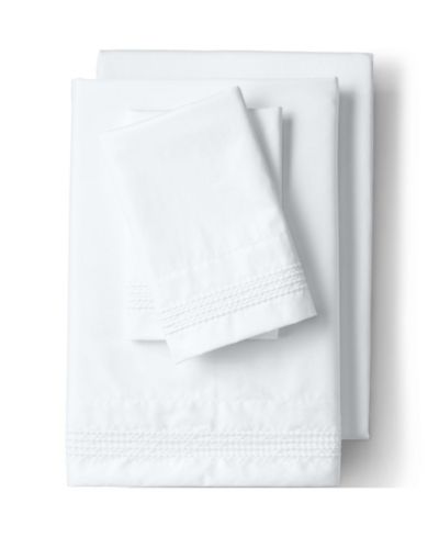 Lands' End 400 Thread Count Sateen Embroidered Sheets
