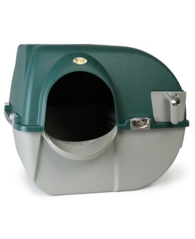 Самоочищающийся лоток для кошек Omega Paw VMRA20-1-PR Premium Roll 'N Clean, LG, Green