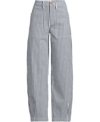 Ivory/deep sea awning stripe