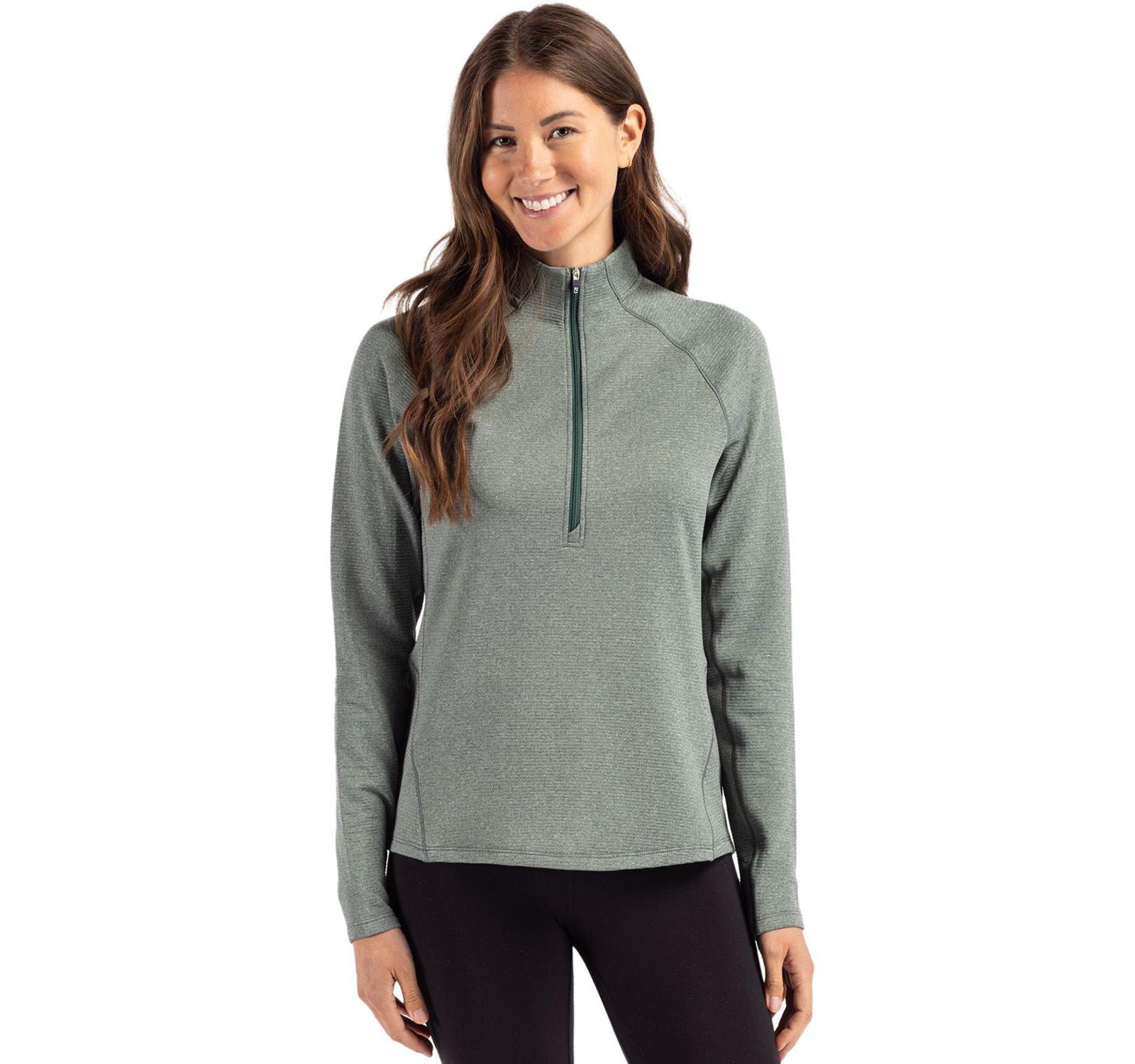 Женский флисовый пуловер Cutter & Buck Peshastin Recycled Half Zip