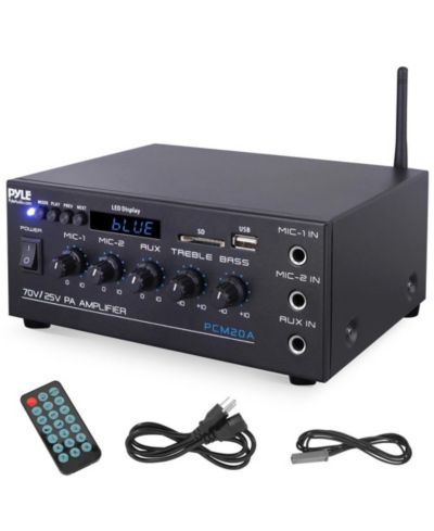Pyle PCM20A 40W Bluetooth 25V/70V Power Amplifier