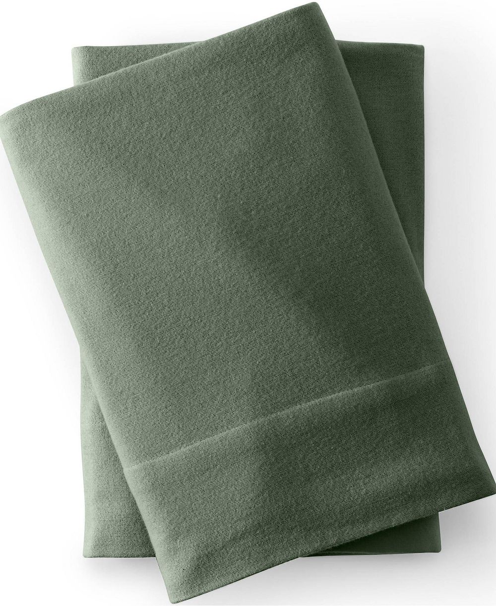 Lands' End Comfy Super Soft Cotton Flannel Pillowcases - 5oz