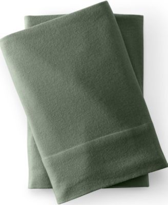 Lands' End Comfy Super Soft Cotton Flannel Pillowcases - 5oz