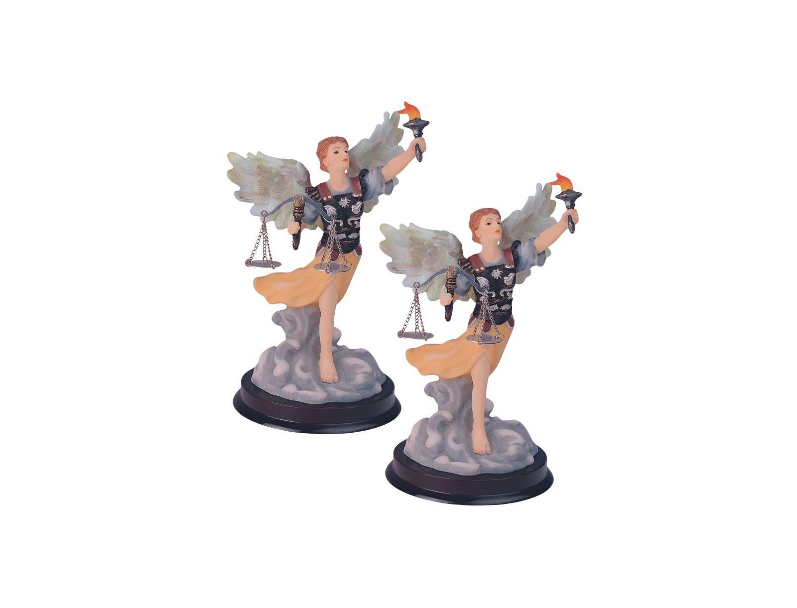 FC Design "2-PC Set" 6"H Archangel Uriel Statue Angel of Wisdom Holy Figurine Statue Ornament Home Room Office Decor and Perfect Ideas for Housewarming, Holidays and Birthdays