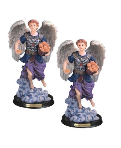 FC Design "2-PC Set" 12"H Archangel Barachiel Statue Chief of The Guardian Angels Holy Figurine Statue Ornament Home Room Office Decor and Perfect Ideas for Housewarming, Holidays and Birthdays
