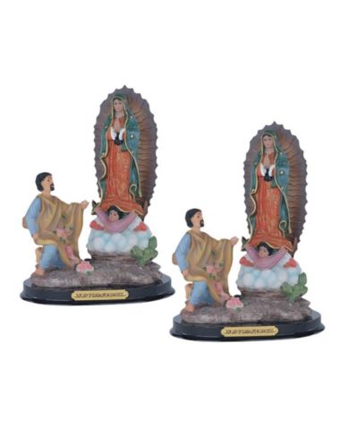 FC Design "2-PC Set" 9"H Our Lady of Guadalupe with Saint Juan Diego Holy Figurine Statue Ornament Home Room Office Decor and Perfect Ideas for Housewarming, Holidays and Birthdays