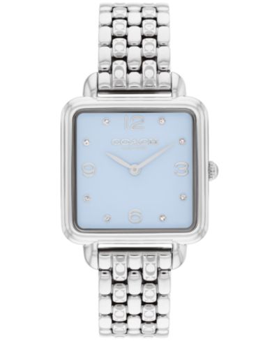 Женские наручные часы COACH Cass из нержавеющей стали серебристого цвета, 28mm