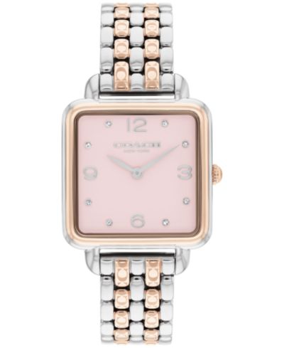 COACH Женские часы Cass Two-Tone Stainless Steel Bracelet, 28mm