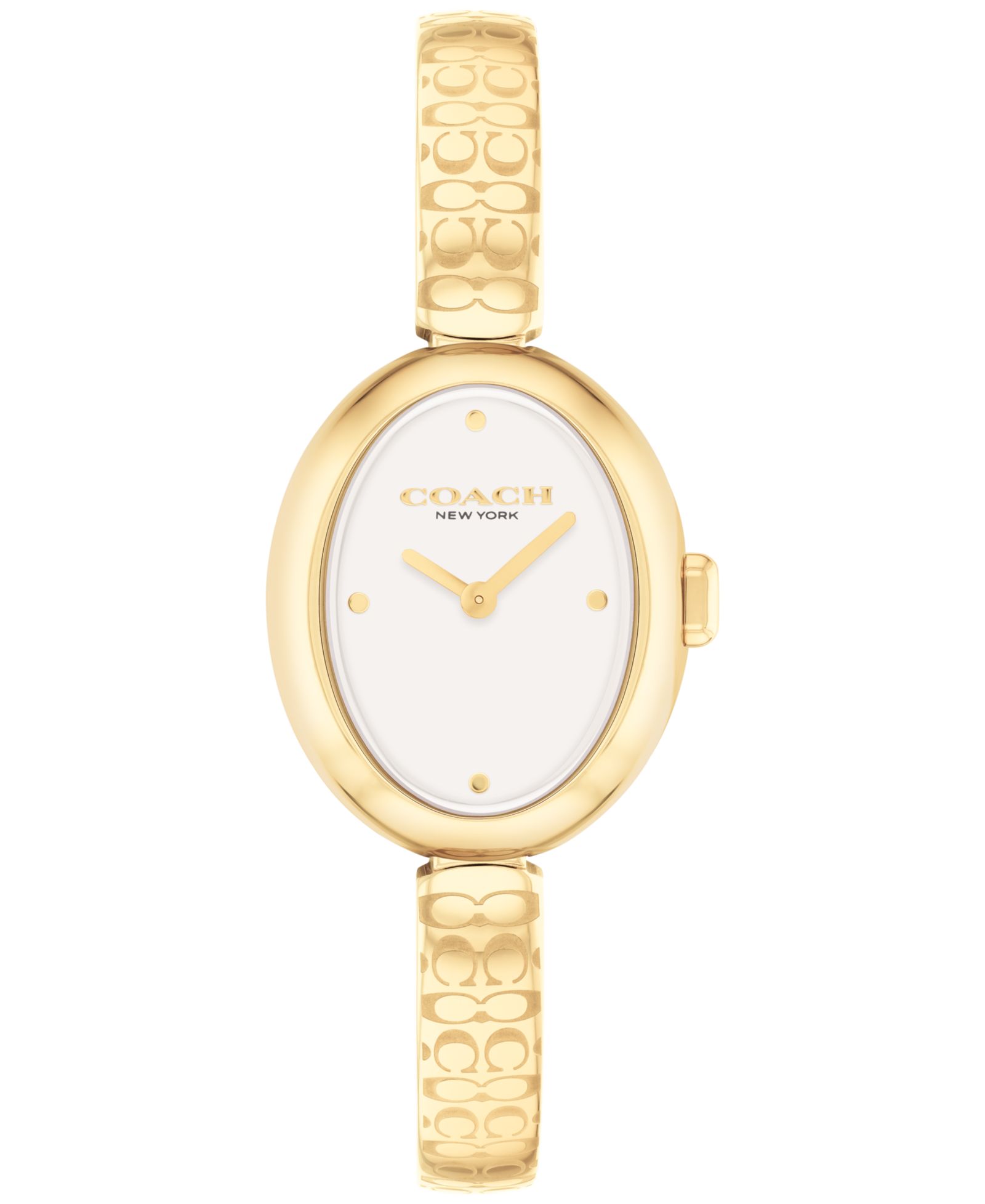 Женские часы COACH Sammy Gold-Tone Stainless Steel Bangle Bracelet, 22.5mm