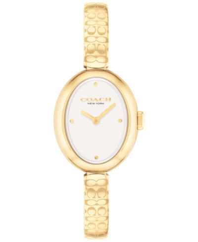 Женские часы COACH Sammy Gold-Tone Stainless Steel Bangle Bracelet, 22.5mm