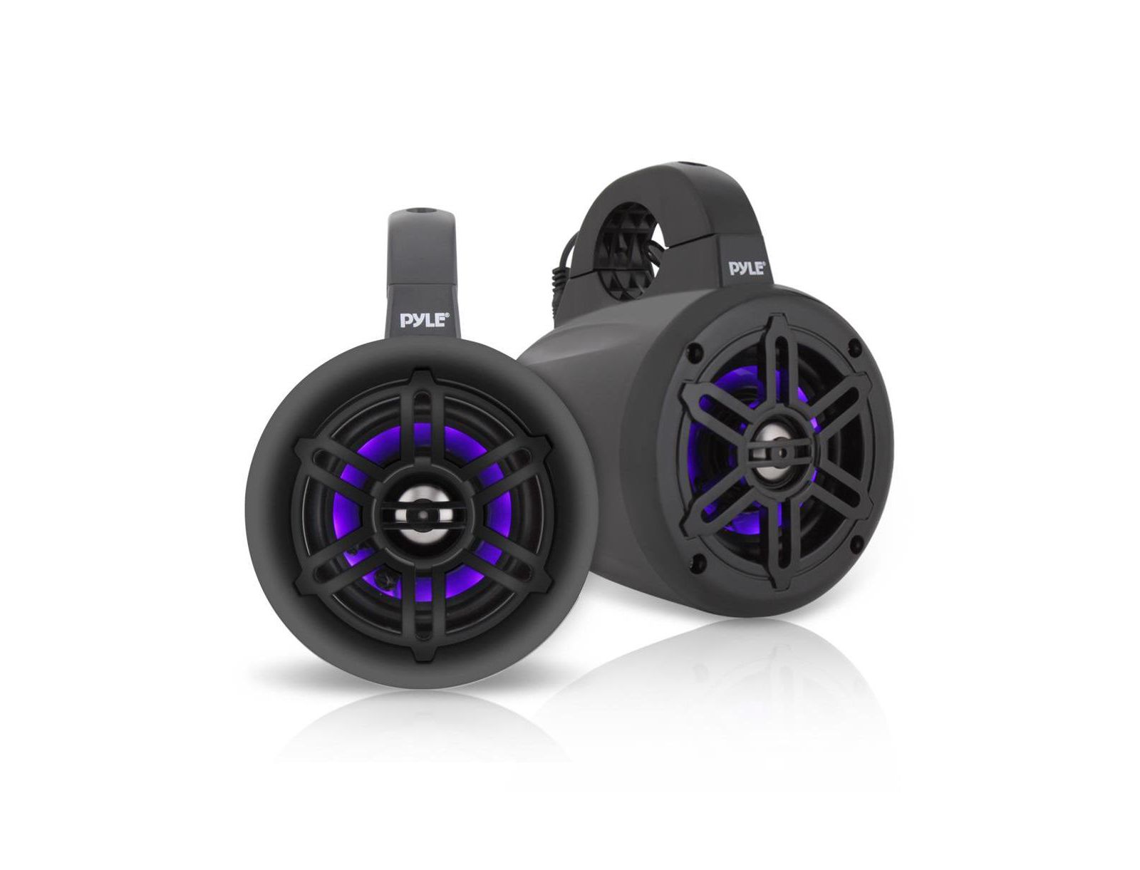 Pyle 300W Waterproof LED Lights Marine Tower Speakers