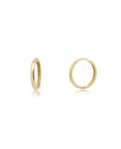 Серьги-кольца The Lovery Gold Huggie 14K Yellow Gold 13 x 2 mm