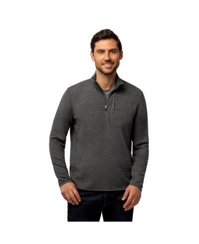 Free Country Мужская рубашка с длинным рукавом Altitude Quilt 1/2 Zip Mock Neck