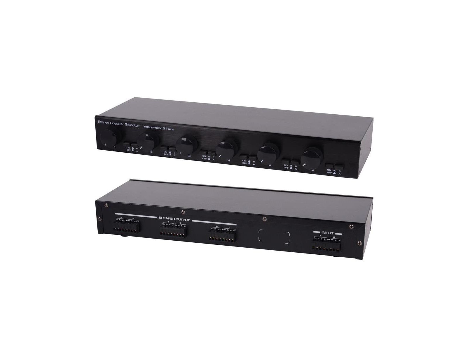Pyle 6-Way Stereo Volume-Control Speaker Selector
