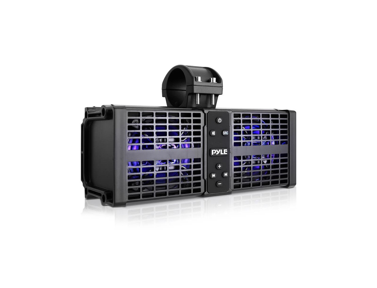 Pyle 11" Powered Bluetooth Soundbar System with LED Lights