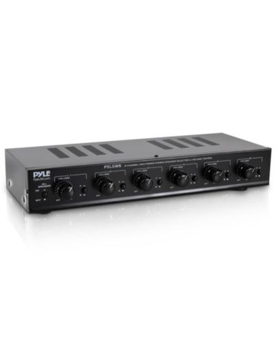 Pyle 6-Channel Multi-Zone Speaker Selector System with Independent Volume Control