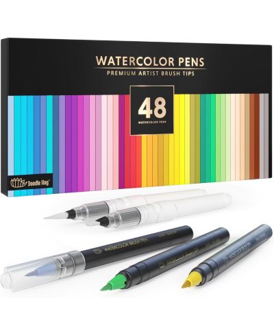 Набор кистей для акварели Doodle Hog 48 Premium Watercolor Brush Pens