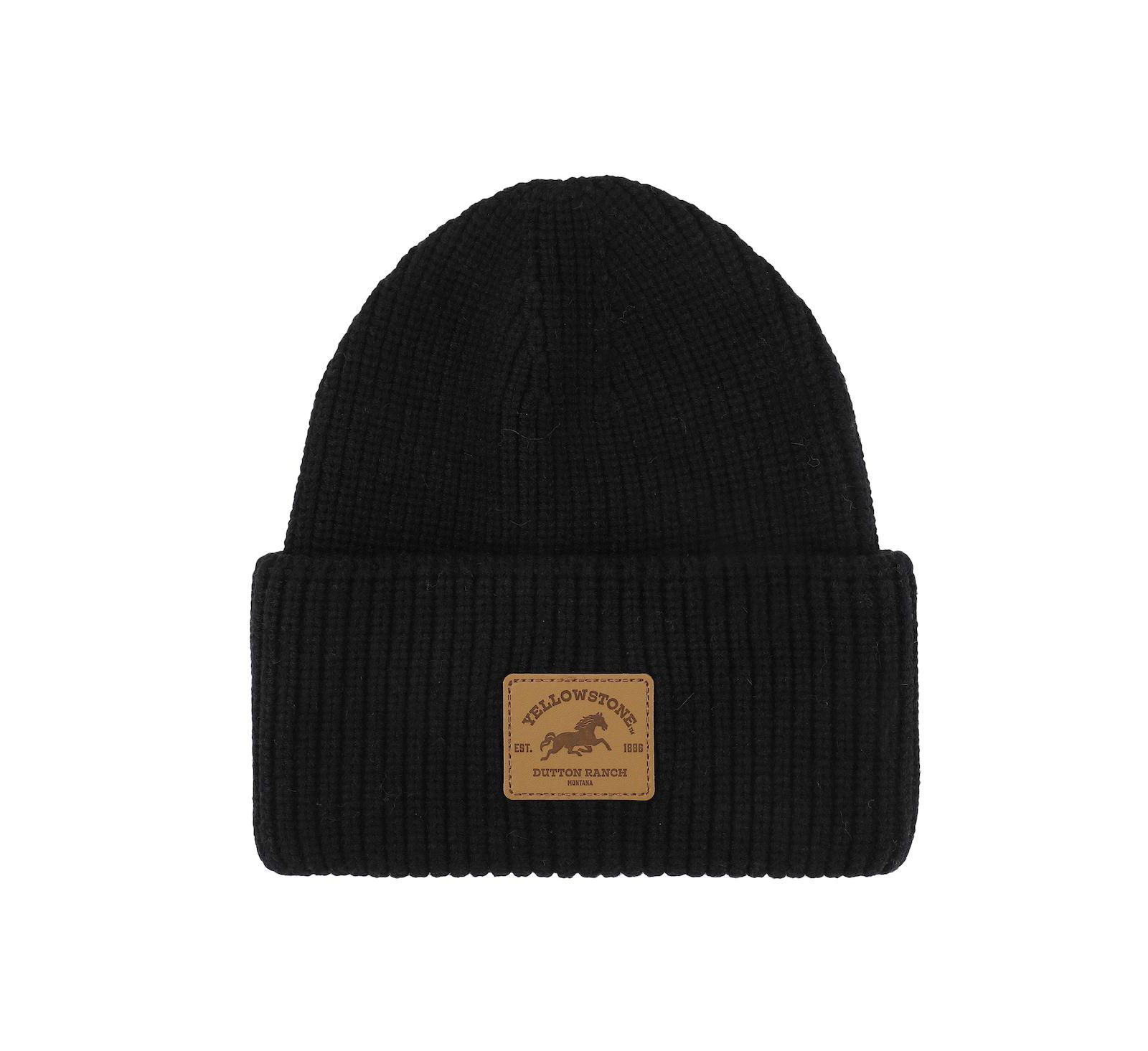 Yellowstone Men's Dutton Ranch Black Cuff Beanie