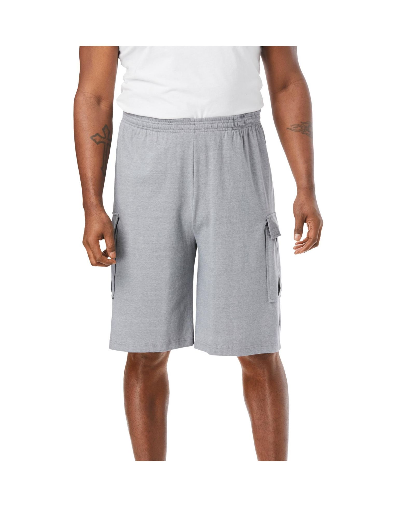 KingSize Men's Lightweight Jersey Cargo Shorts