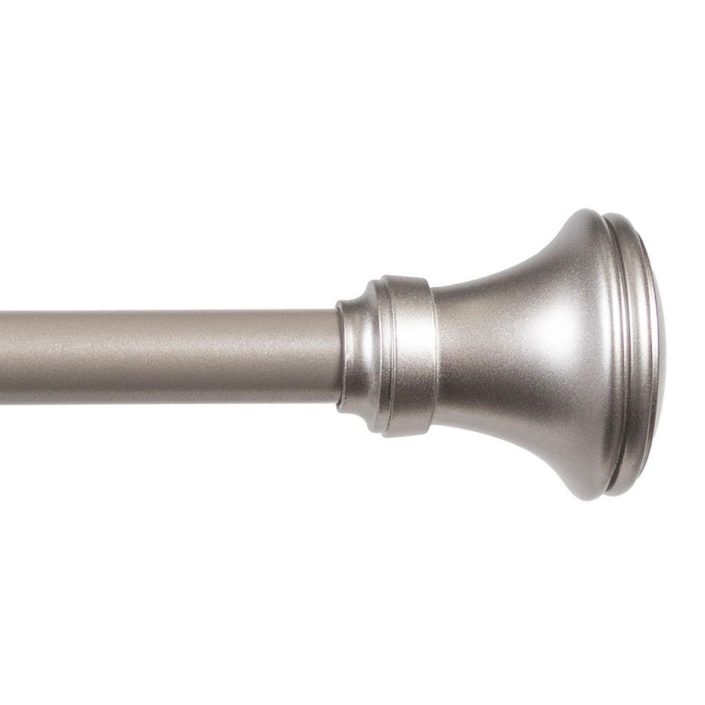 Kenney Fast Fit Vance 5/8" Adjustable Decorative Curtain Rod for Easy Installation