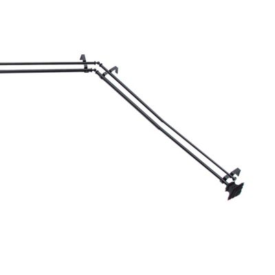 Kenney Mission 3/4" Decorative Bay Window Double Curtain Rod