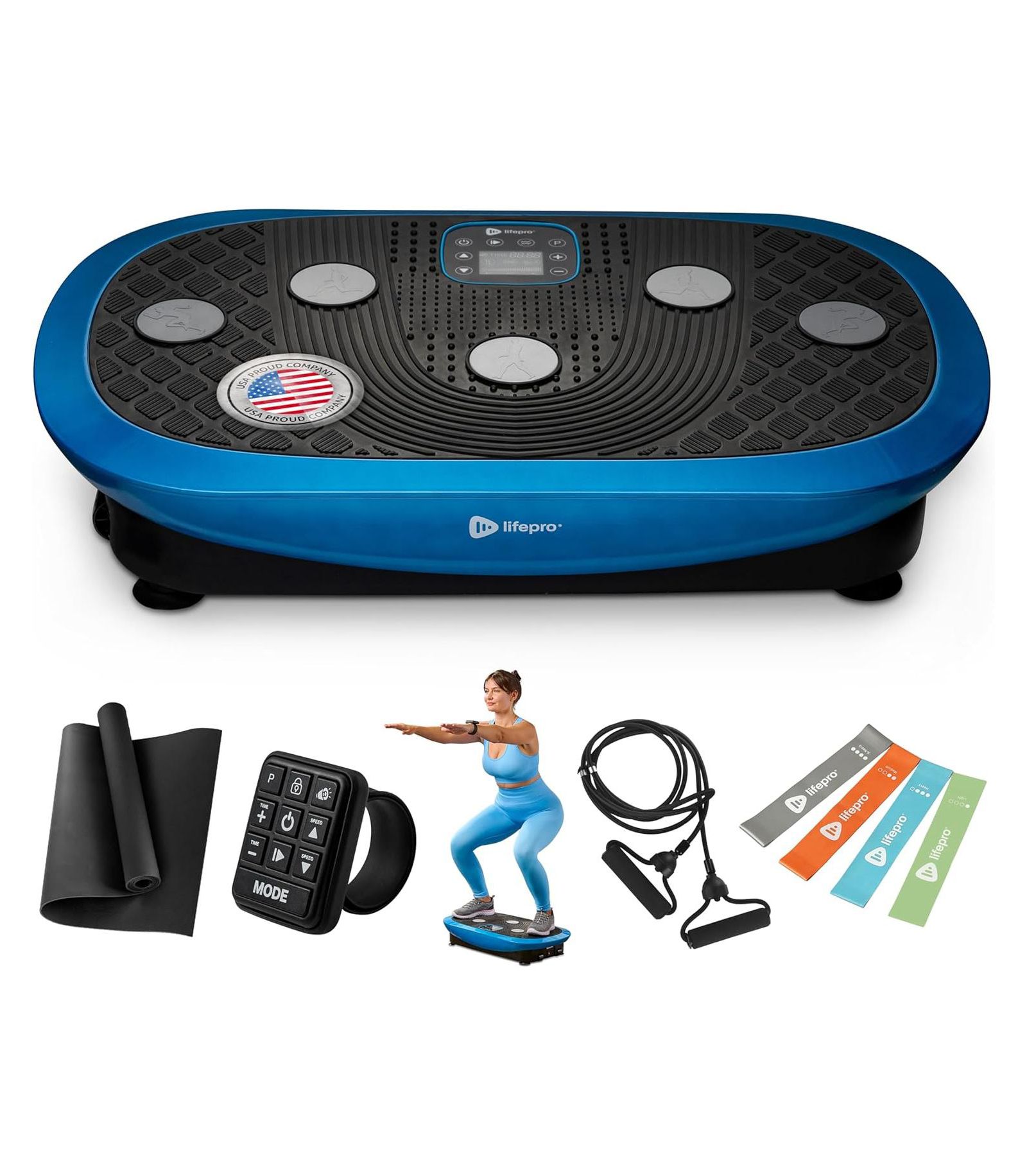 Lifepro Rumblex Pro 4D Vibration Plate Exercise Machine – 7 Training Modes, Full Body Workout Platform for Weight Loss, Circulation & Recovery