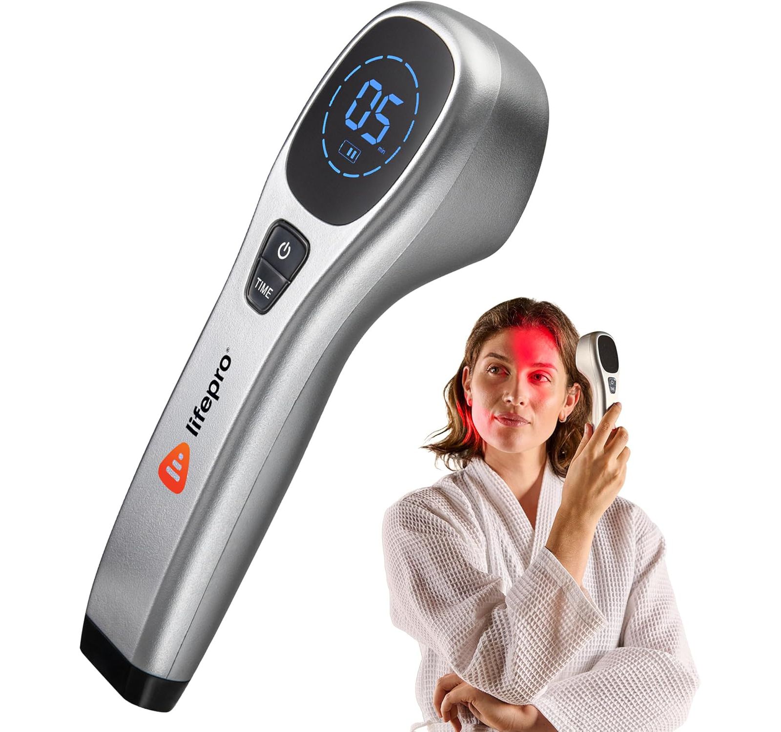 Lifepro BioLux Portable Red Light Therapy Device - Near Infrared Light Therapy for Body, Face, Joints, Muscles & Pets