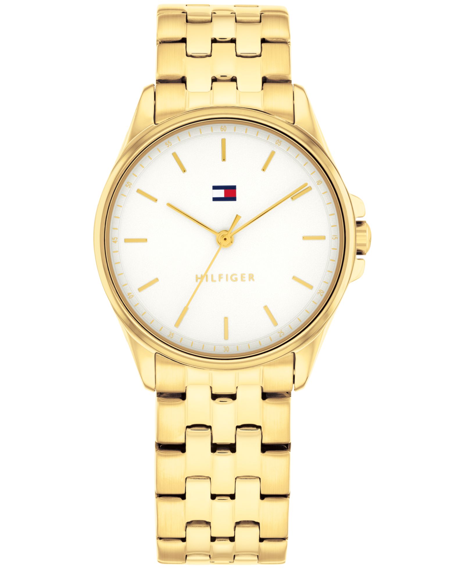 Женские кварцевые часы Tommy Hilfiger из нержавеющей стали с золотистым покрытием, 30mm