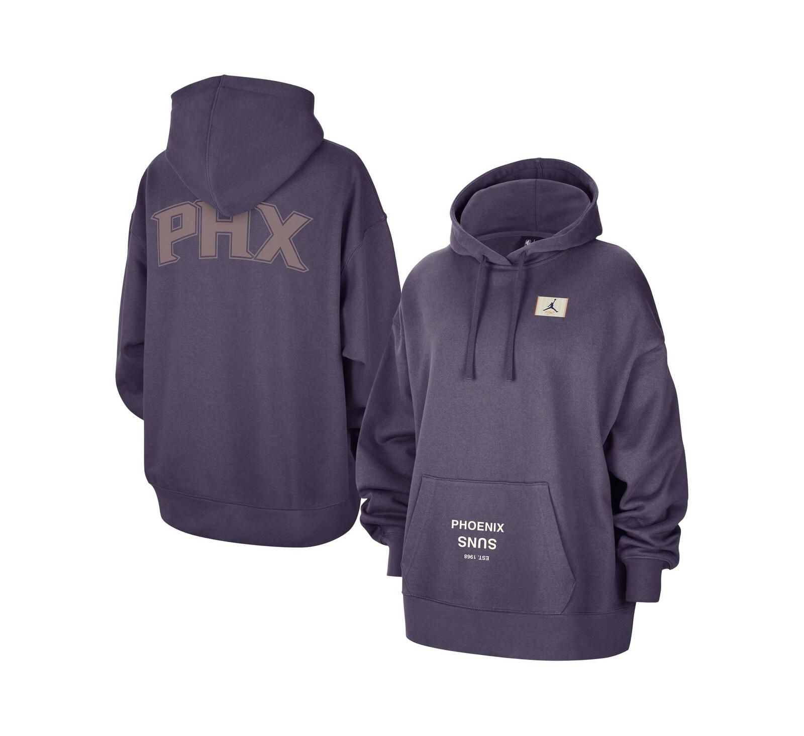 Женское худи Jordan Purple Phoenix Suns Courtside Statement Edition Oversized Pullover