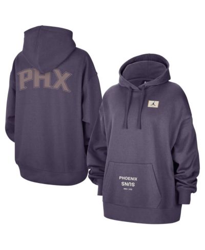 Женское худи Jordan Purple Phoenix Suns Courtside Statement Edition Oversized Pullover
