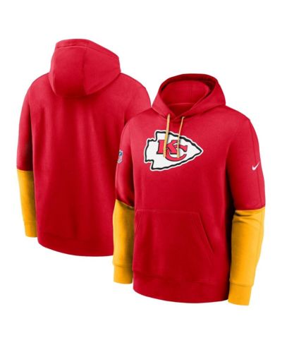Мужское худи Nike Red Kansas City Chiefs 2024 Sideline Club Pullover