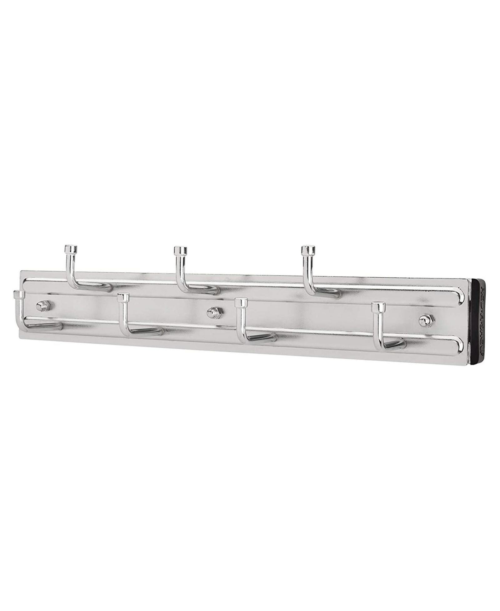 Rev-A-Shelf 12" Pullout Belt Rack Closet Storage Organizer, Chrome, BRC-12CR
