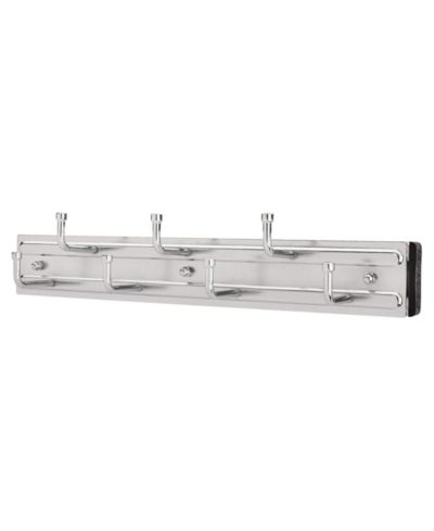 Rev-A-Shelf 12" Pullout Belt Rack Closet Storage Organizer, Chrome, BRC-12CR