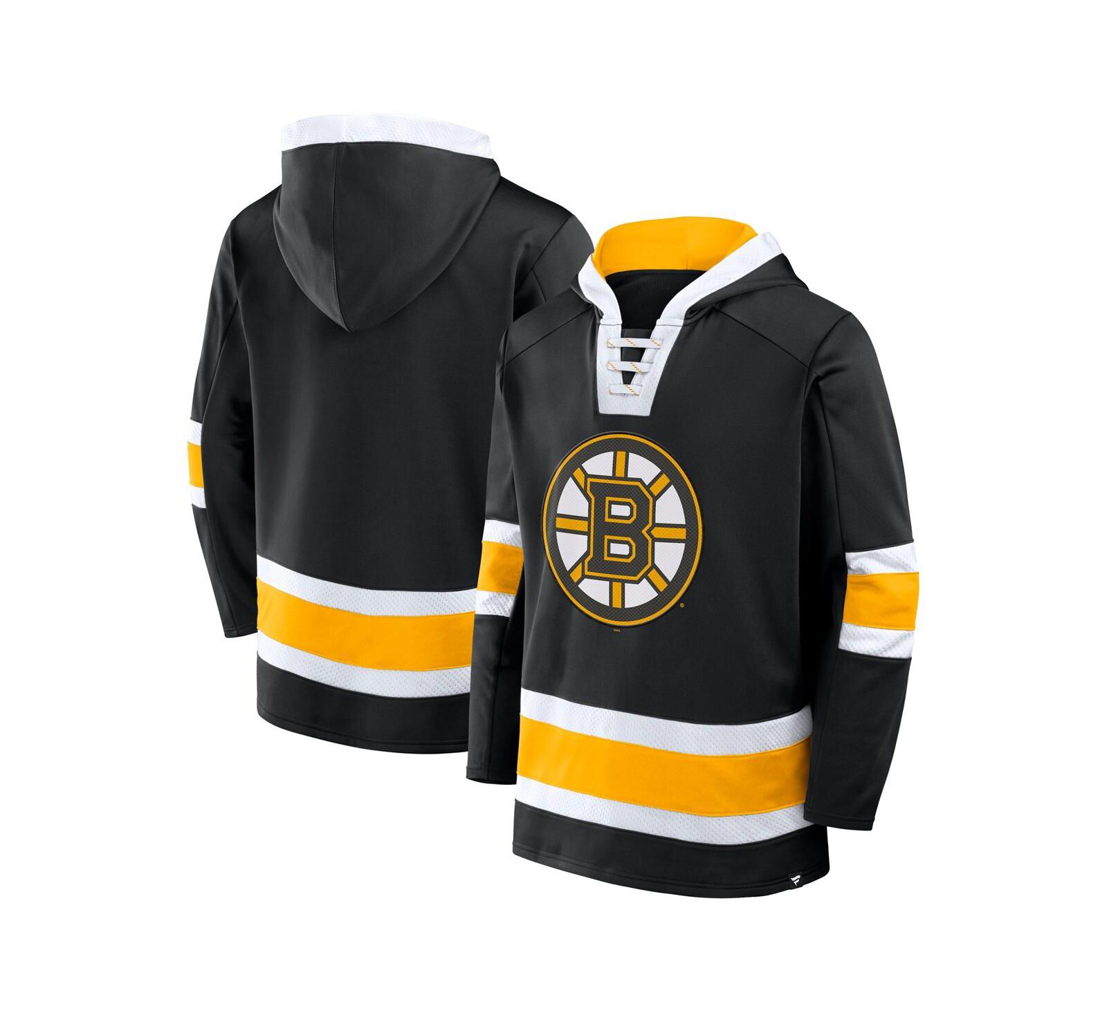 Мужская толстовка-худи Fanatics Boston Bruins Black Fleece Pullover