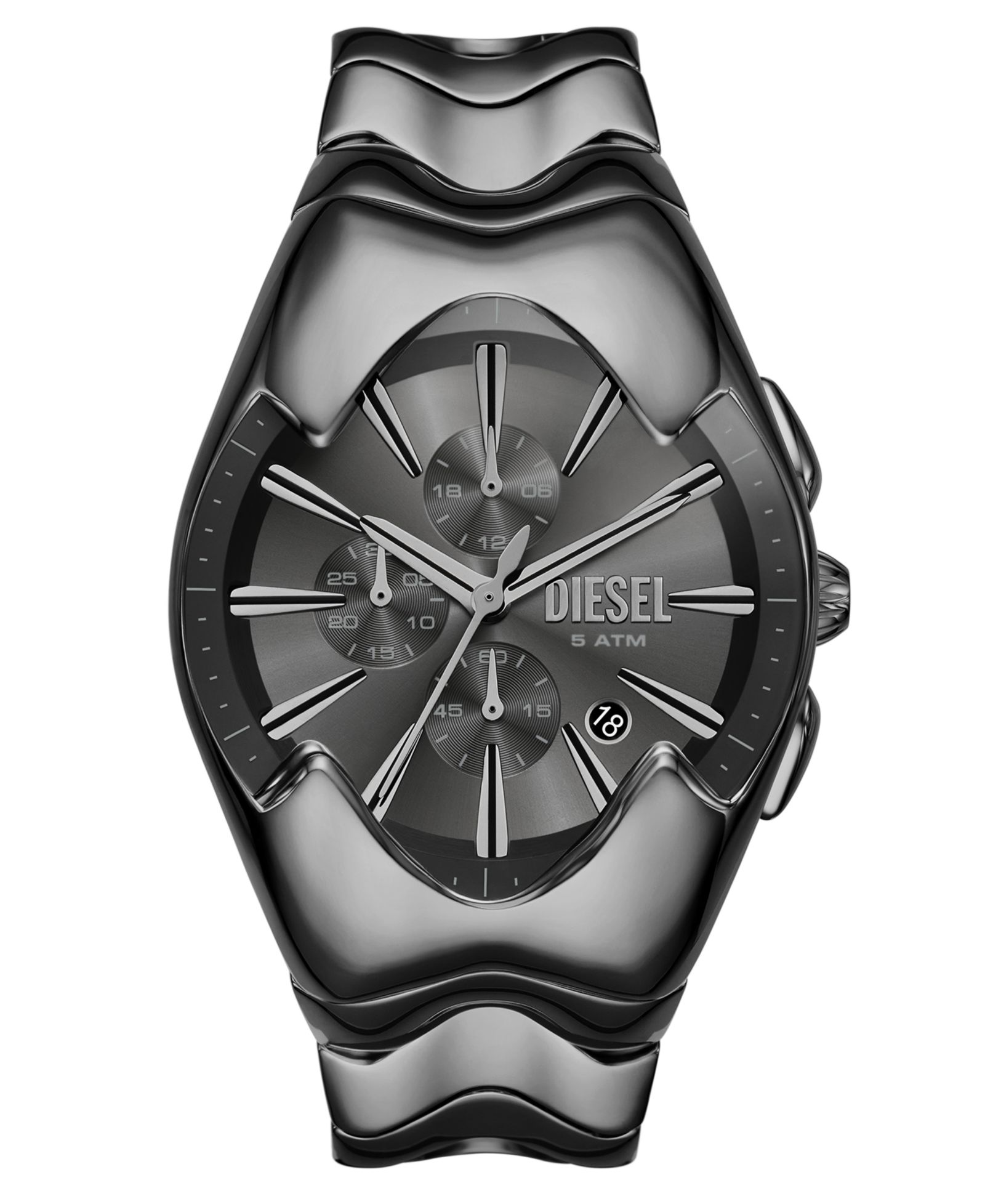 Мужские часы Diesel Mercurial Quartz Chronograph Gray Stainless Steel 45mm