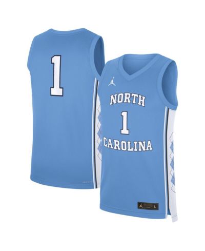 Мужская джерси Jordan Carolina Blue North Carolina Tar Heels Road Replica Basketball
