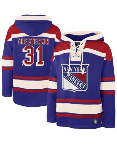 Мужское худи '47 Brand Igor Shesterkin New York Rangers Blue
