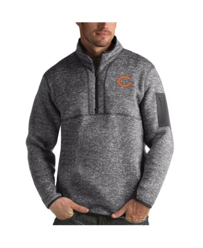 Antigua Мужская темно-серая ветровка Chicago Bears Quarter-Zip