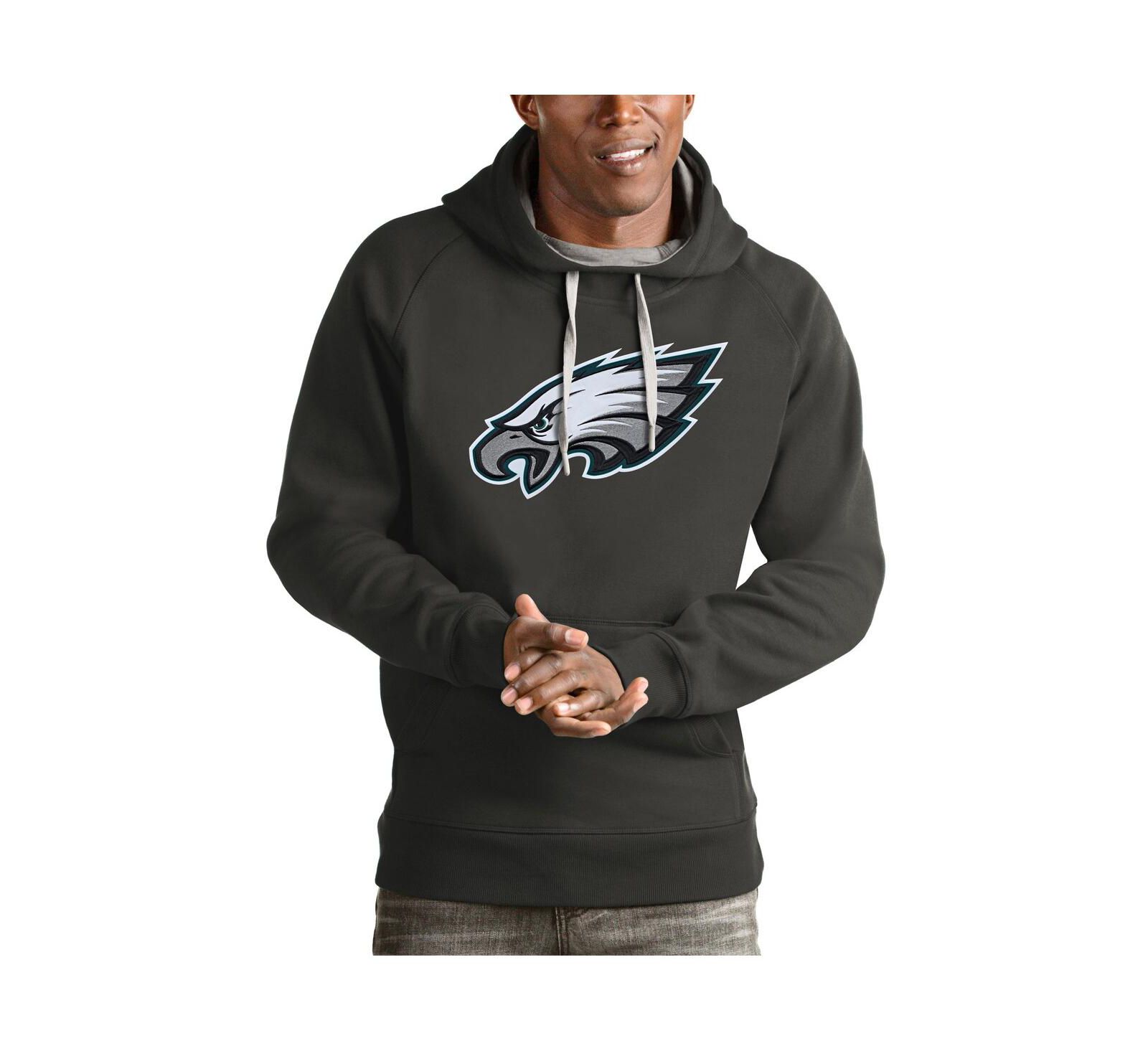 Мужское худи Antigua Charcoal Philadelphia Eagles Victory