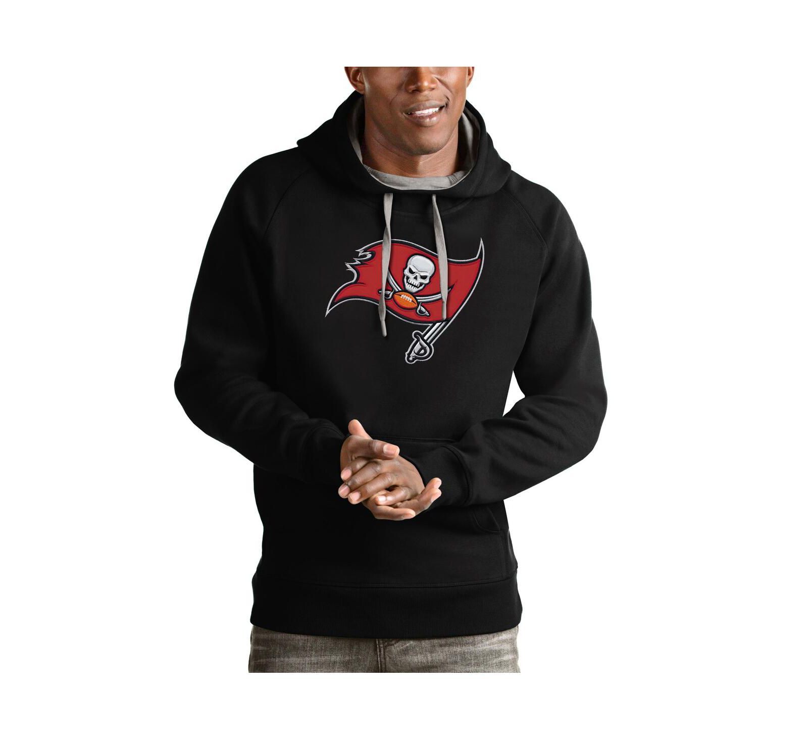 Мужское худи Antigua Tampa Bay Buccaneers Victory Pullover Black
