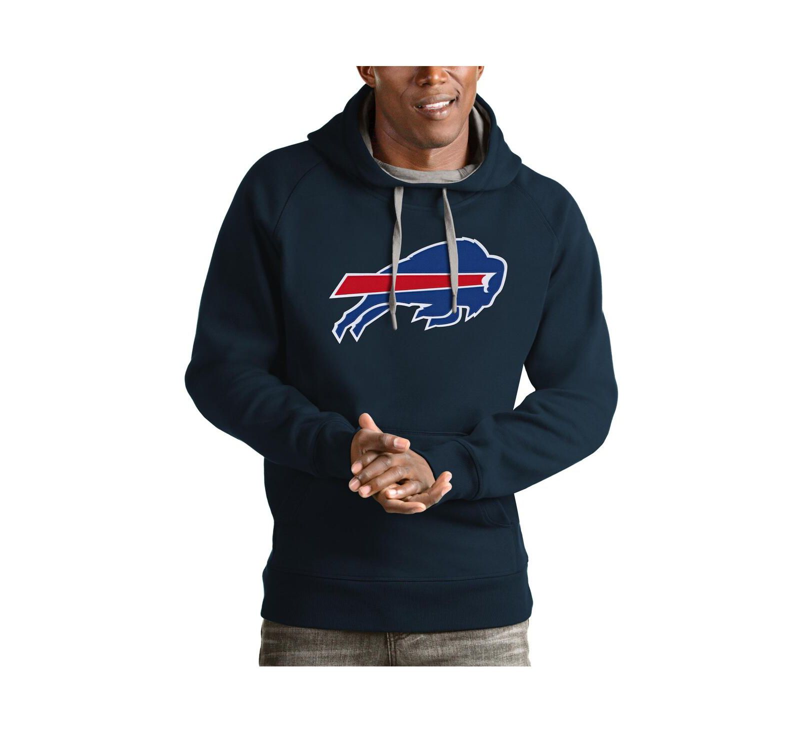 Мужское худи Antigua Navy Buffalo Bills Victory Pullover