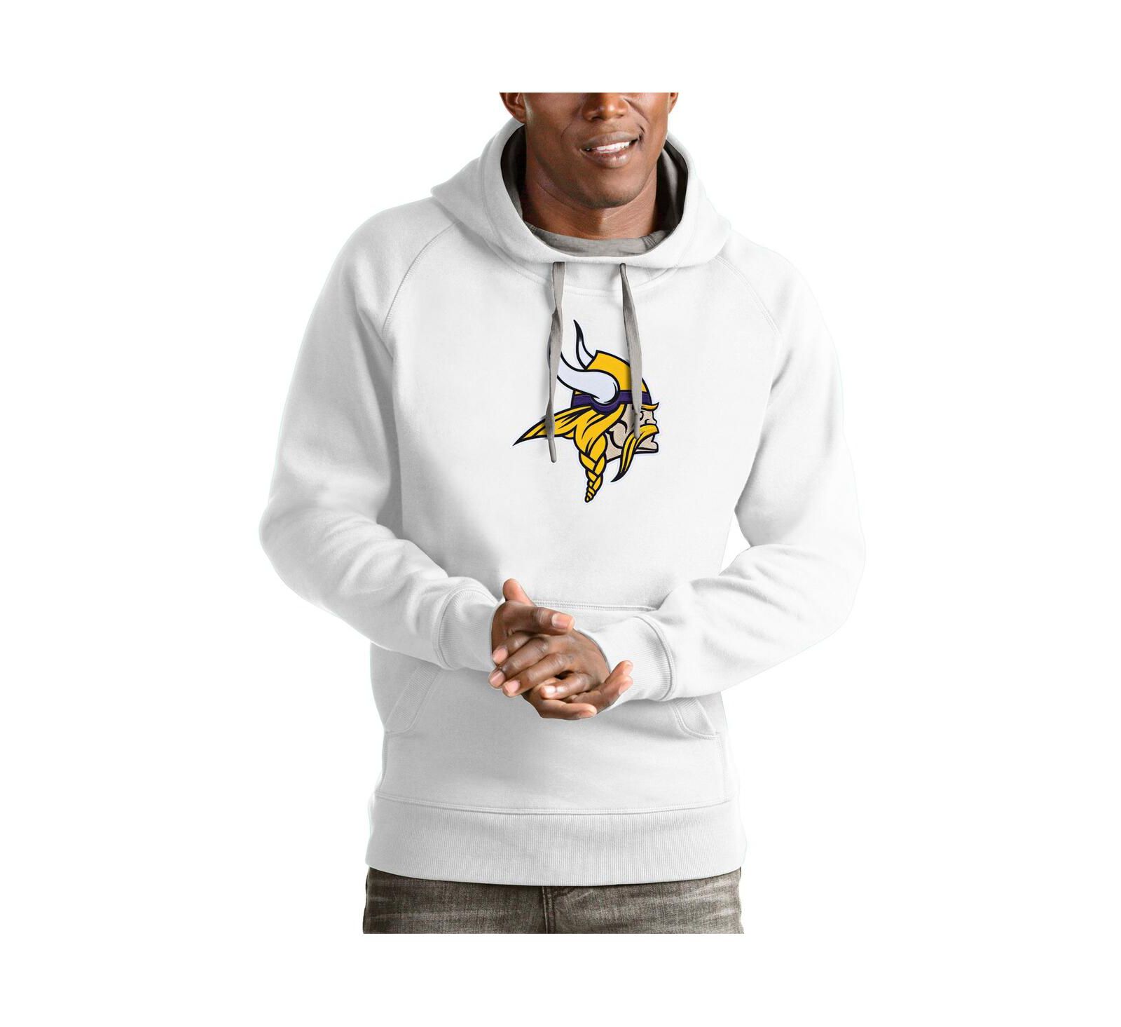 Мужское худи Antigua Minnesota Vikings Victory Pullover