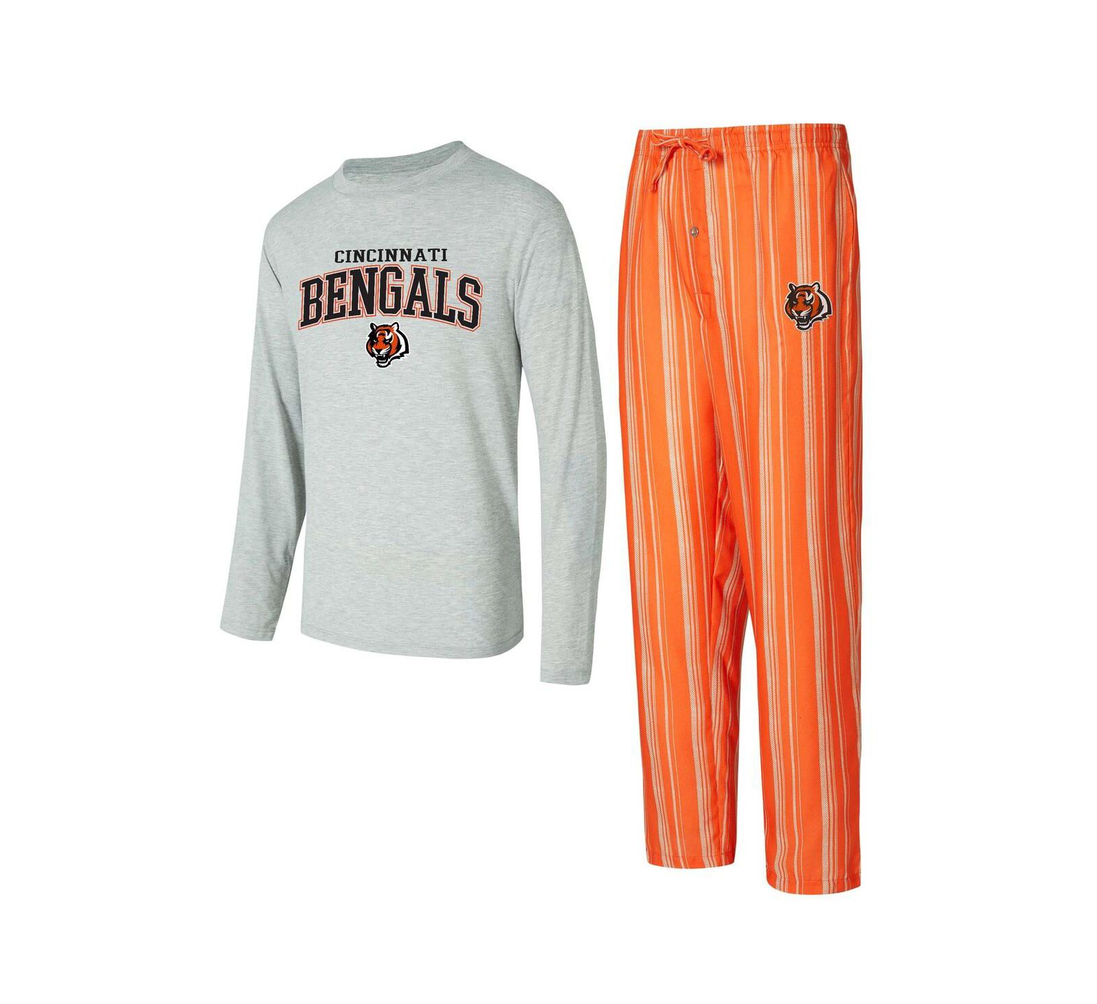 Concepts Sport Men's Cincinnati Bengals Petition Long Sleeve T-Shirt Pants Sleep Set