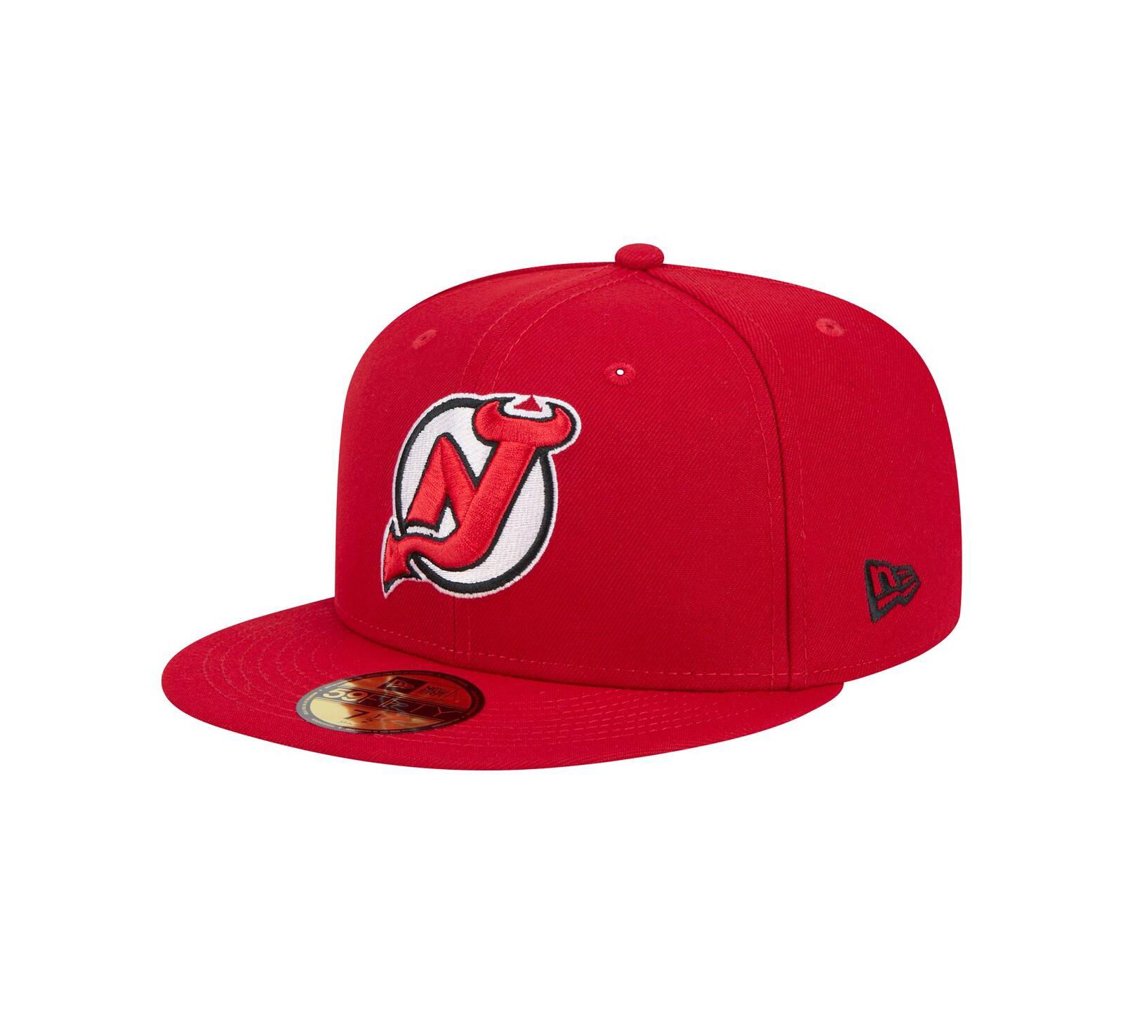 Мужская кепка New Era Red New Jersey Devils Core 59FIFTY Fitted Hat