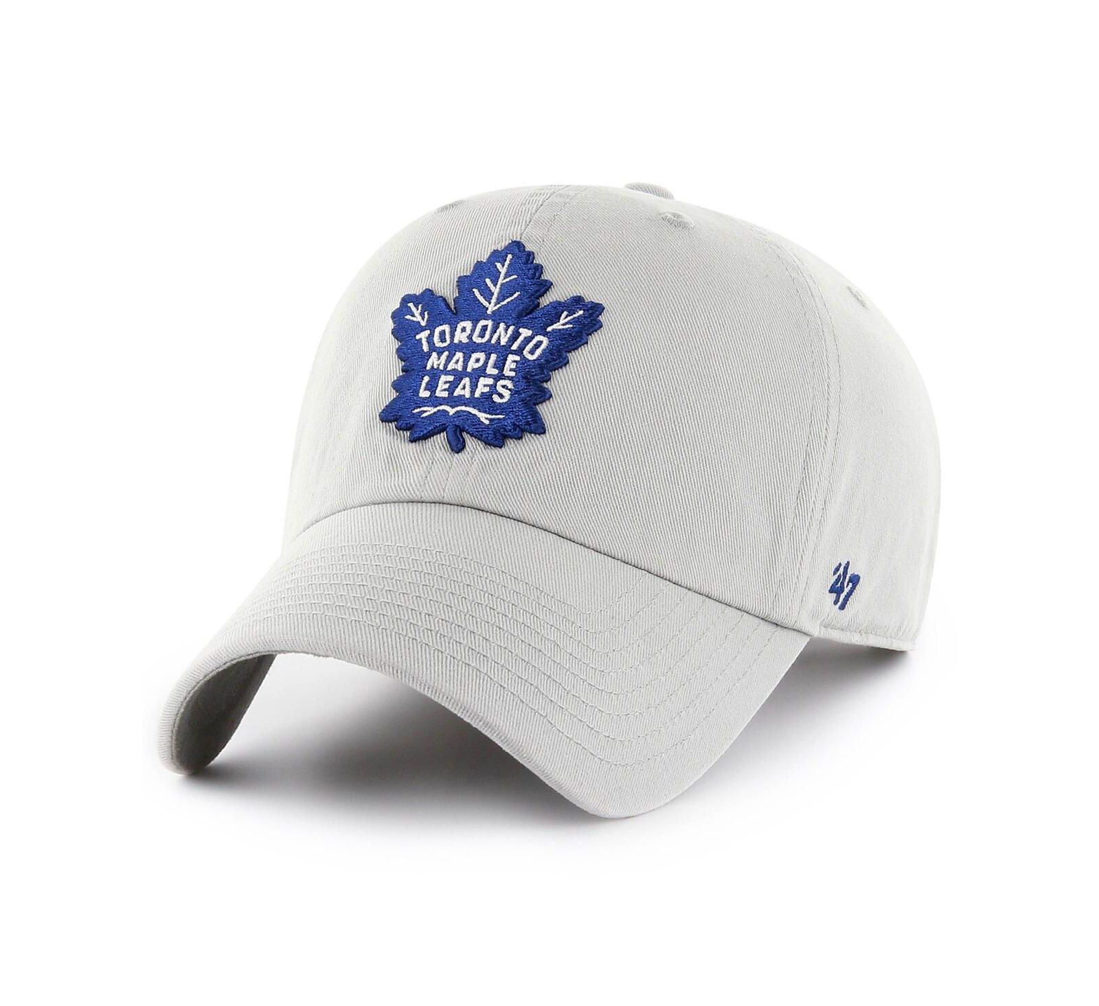 '47 Brand Men's Gray Toronto Maple Leaf's Team Clean Up Adjustable Hat